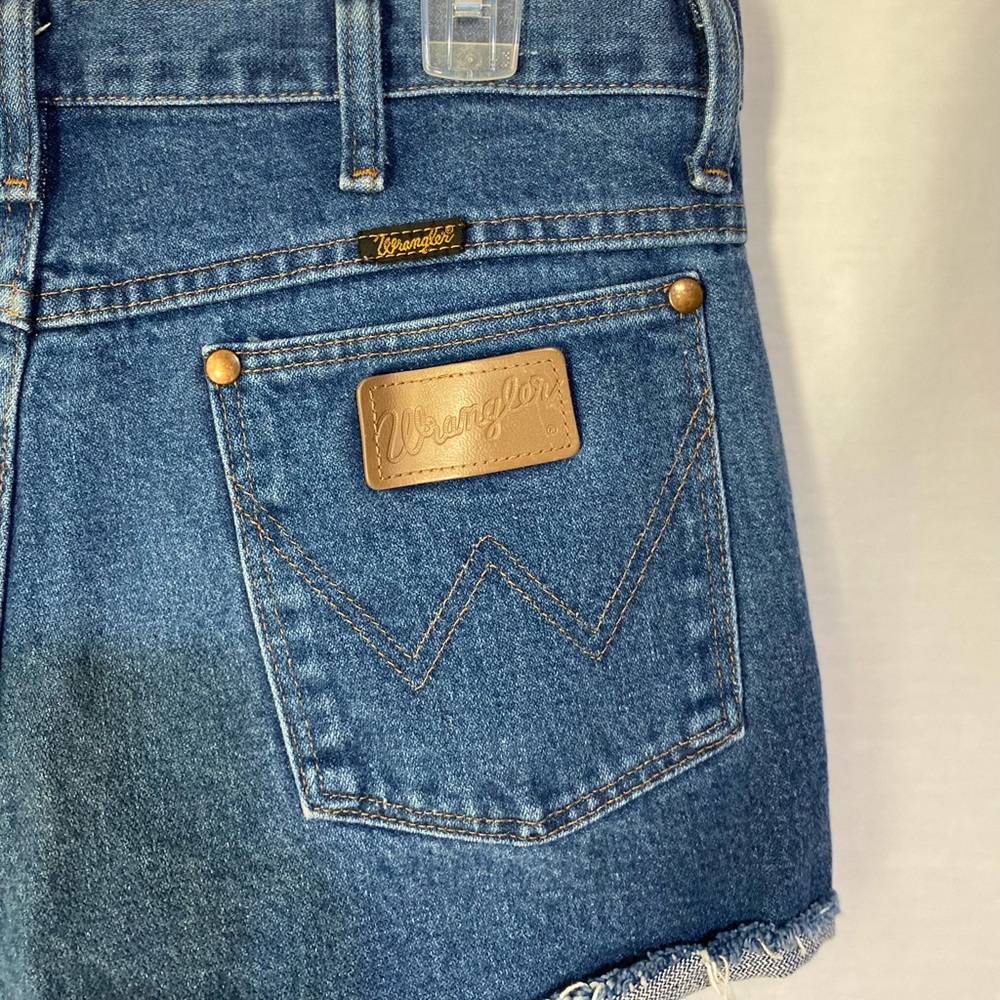Vintage | Denim WRANGLER Shorts | Custom | Roll Hem